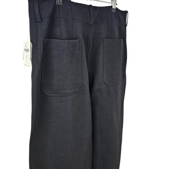 Anthropologie Maeve The Colette Knit Crop Wide-Leg Pants, High Rise, Black, 34 - Picture 10 of 11